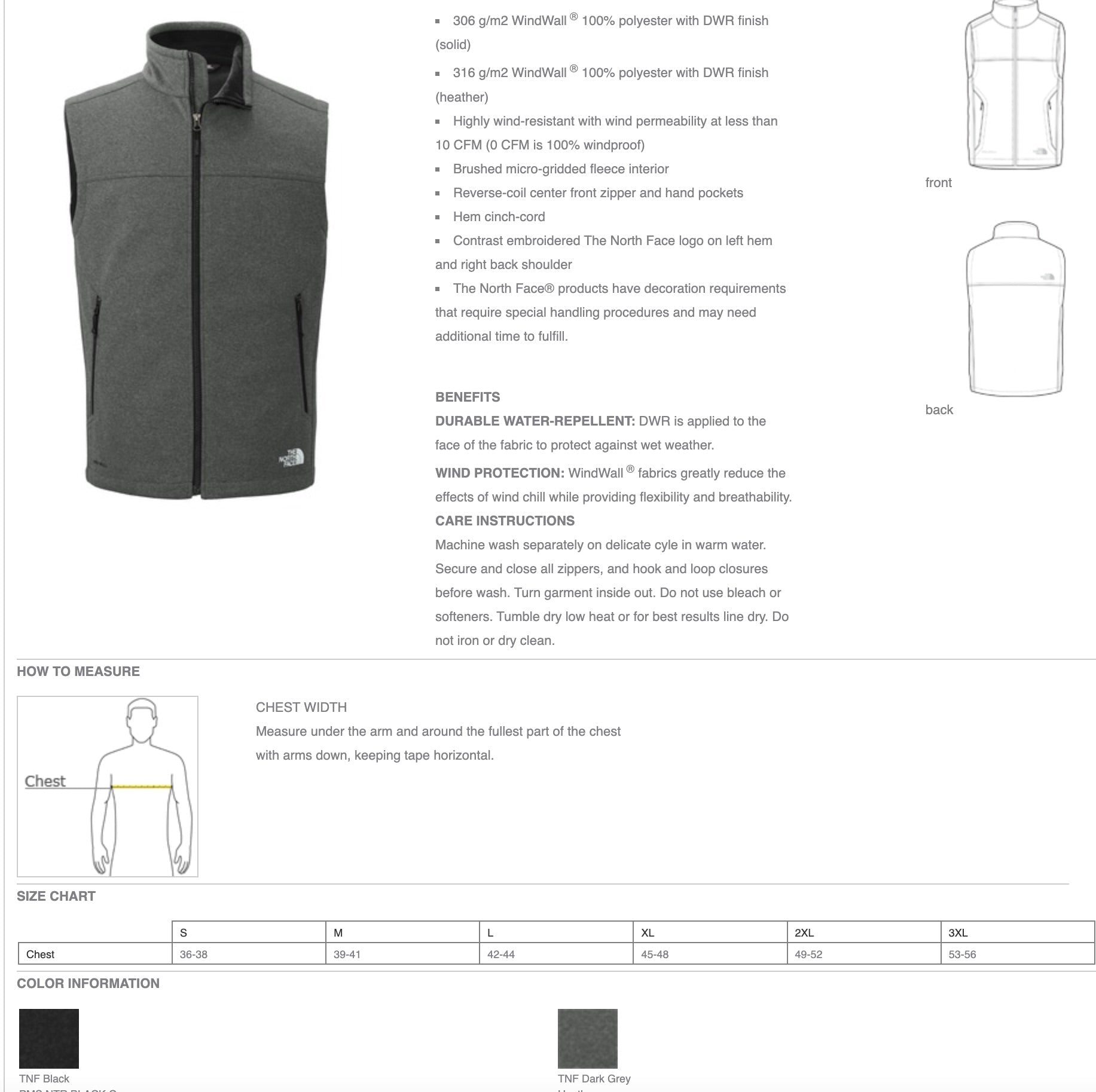 The North Face® Ridgewall Soft Shell Unisex Vest